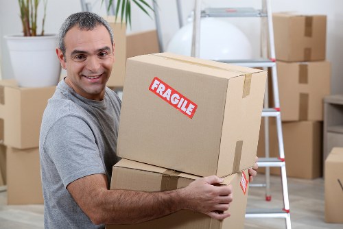 Abby Movers team preparing for furniture pick-up